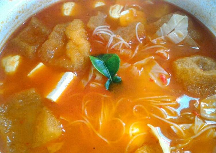 resep lengkap untuk Sundubu Jjigae Halal (Sup tahu asam pedas korea)