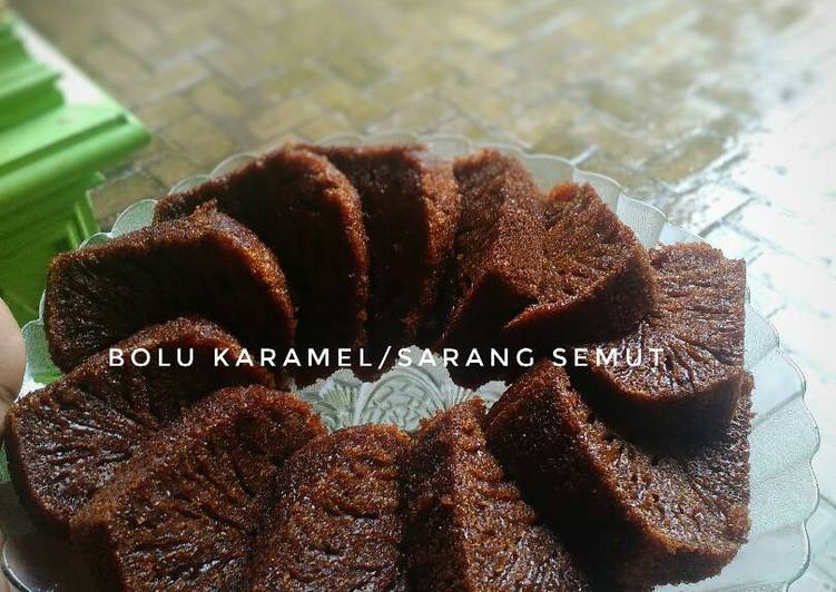 resep masakan Bolu karamel/sarang semut