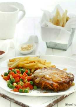 Chicken Steak saus barbeque