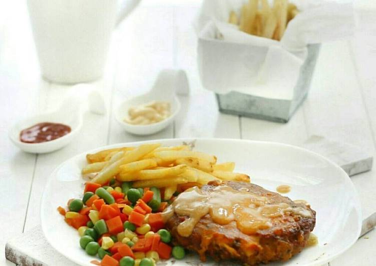 resep makanan Chicken Steak saus barbeque