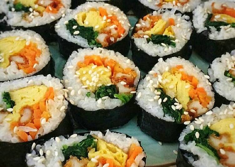 gambar untuk resep makanan Kimbap / Sushi Korea