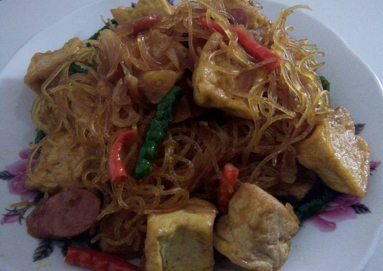 resep makanan Bihun tahu goreng lezat