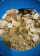 Kolak kacang hijau roti tawar, ala anak kost.. hehe