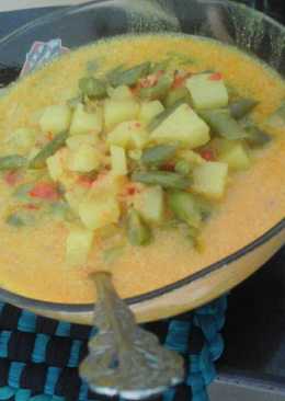 sayur santan kentang + buncis anak2 suka