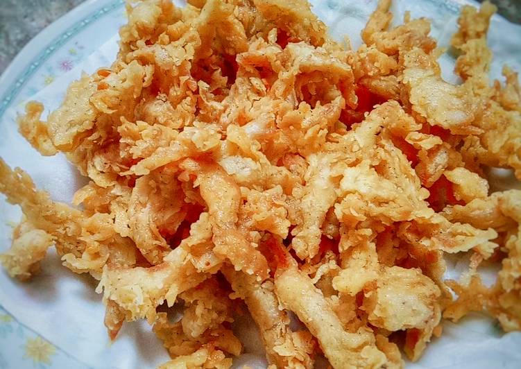 cara membuat Jamur Crispy