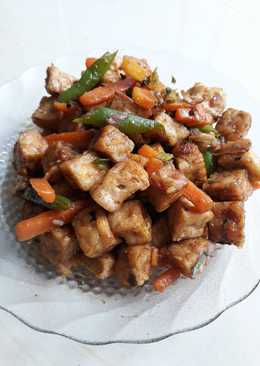 Oseng tahu tempe mix wortel buncis