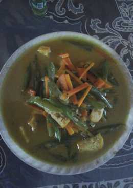 Buncis wortel tahu bumbu kuning