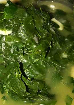 Sayur Kelor plus Tempe Penyet Kacang