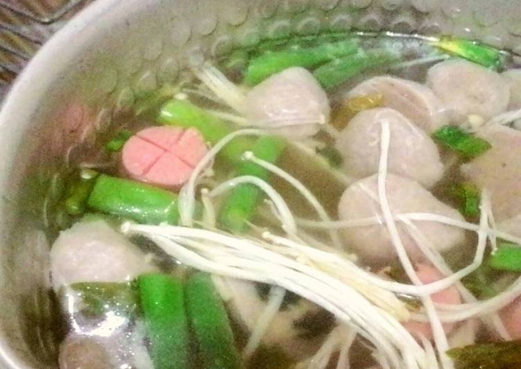 resep masakan Sup Enoki rame