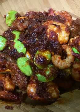 Balado Udang dan Pete