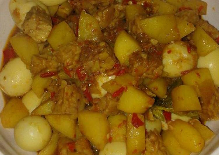 resep masakan Balado KTP(ketang,tempe,puyuh)