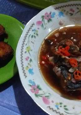 Patin goreng+cacapan asam ikan kering tenggiri