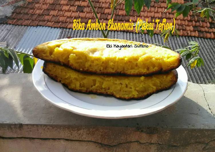 resep makanan Bika Ambon Ekonomis (Pakai Teflon) #Enakanbikinsendiri