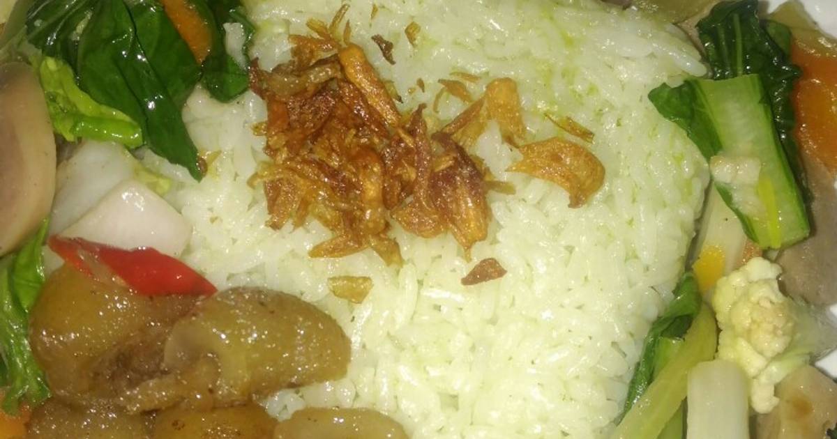 65 resep nasi hijau pandan wangi enak dan sederhana - Cookpad