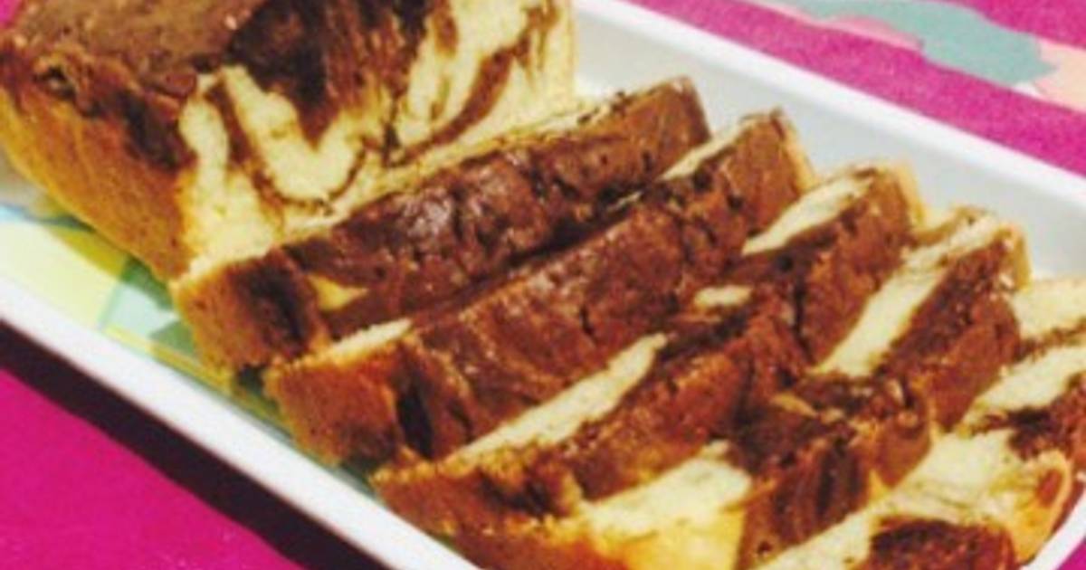 Resep Marble mocca cake simple Resep Marble mocca cake simple
