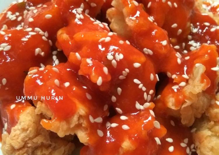 resep makanan Kakap crispy saus pedas