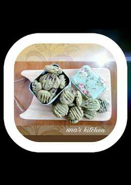 Matcha green tea cookies 5 bahan saja