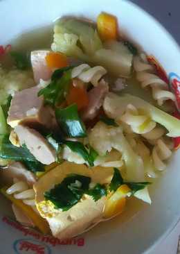 Sayur sop With tofu and bakso no oil (cocok untuk diet) ð