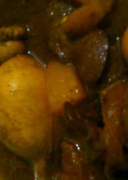 Semur uritan + ati ayam