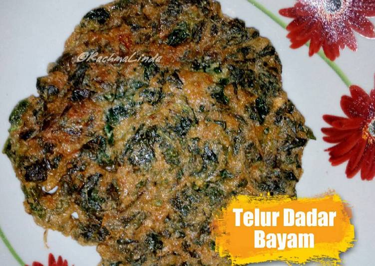 resep makanan Telur Dadar Bayam Simpel (ala anak kos)