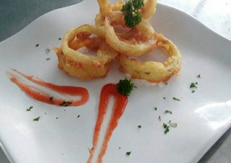 gambar untuk resep makanan Onion Rings