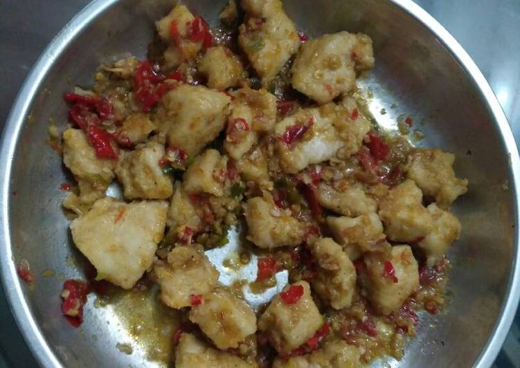 cara membuat Ayam fillet sambal bawang