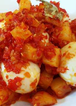 Telur dan Kentang Balado