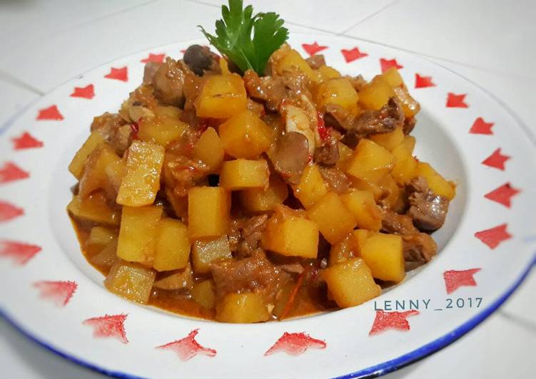 Resep Sambel goreng kentang ati ayam#pr_masakankentang Karya Lennylenny