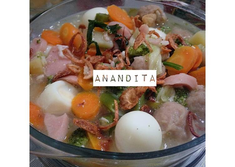 Resep Sayur Sop Telur Puyuh Karya Anandita Wardani