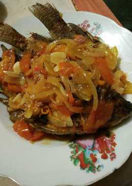 Ikan Mujair Saus Pedas