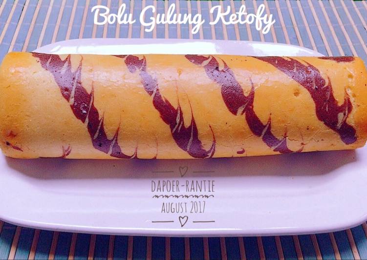 resep lengkap untuk Bolu Gulung Keto ala Rantie