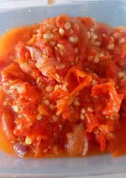 Sambal tomat ekstra pedas nikmat