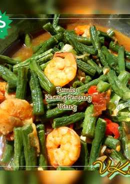 Tumis Kacang Panjang Udang