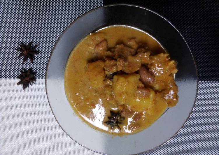 cara membuat Gulai Kambing Kentang Kacang Merah