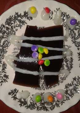 Puding coklat vla susu