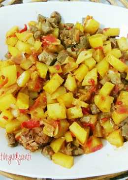 Balado Kentang dan Hati Sapi ala Ibunda Shevara
