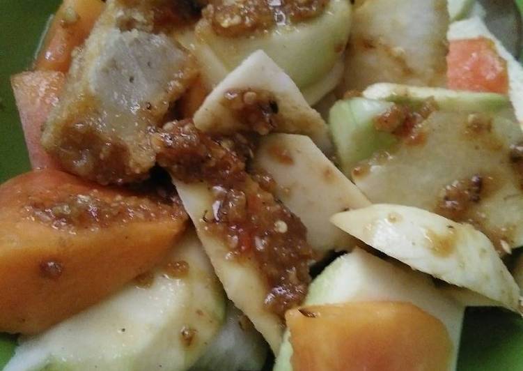 Resep Rujak pedas manis??