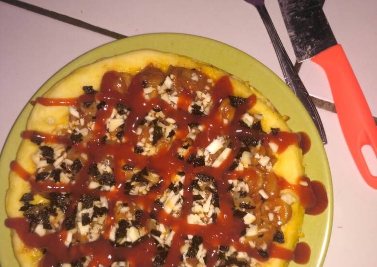 resep lengkap untuk Pizza Teflon