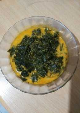Gulai daun singkong teri medan