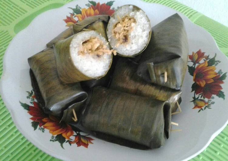 resep lengkap untuk Lemper isi srondeng