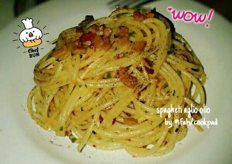 gambar untuk cara membuat Spaghetti Aglio Olio with Chicken and Sausage