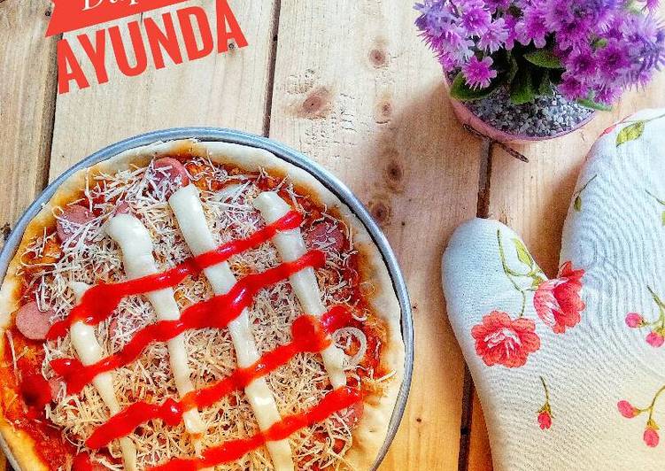 resep lengkap untuk Pizza simple gak ribet