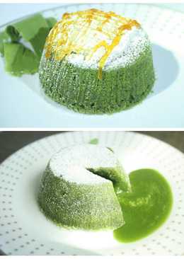 Green Tea Lava Cake ala @ezcookingbaking