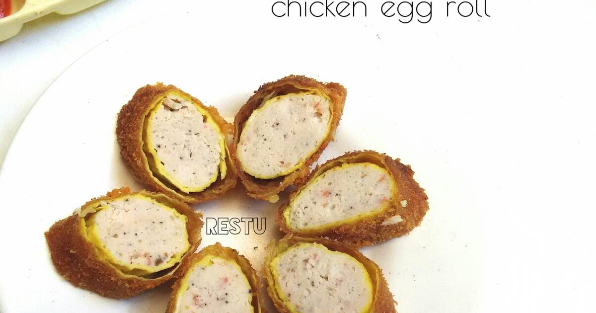 Resep Ayam Gulung Telur (Chicken Egg Roll) ala Rachma Esty Utami