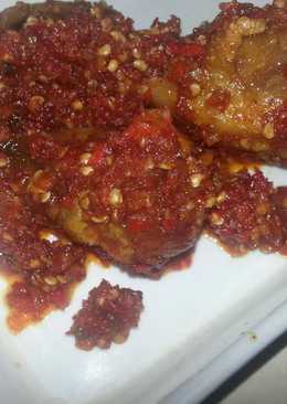 Ayam balado/ ayam di cabein