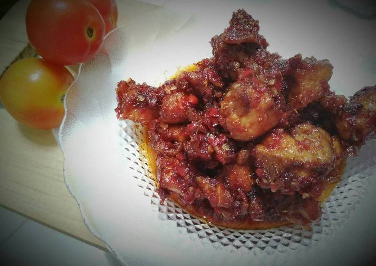 cara membuat Balado ayam pedas manis