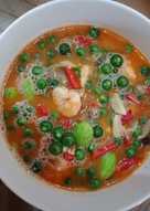 Tumis leunca pete udang