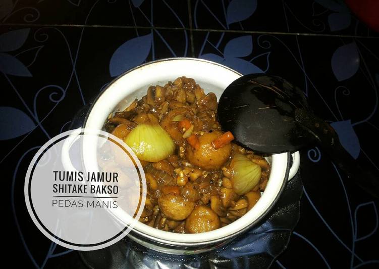 gambar untuk cara membuat Tumis jamur dan bakso pedas manis