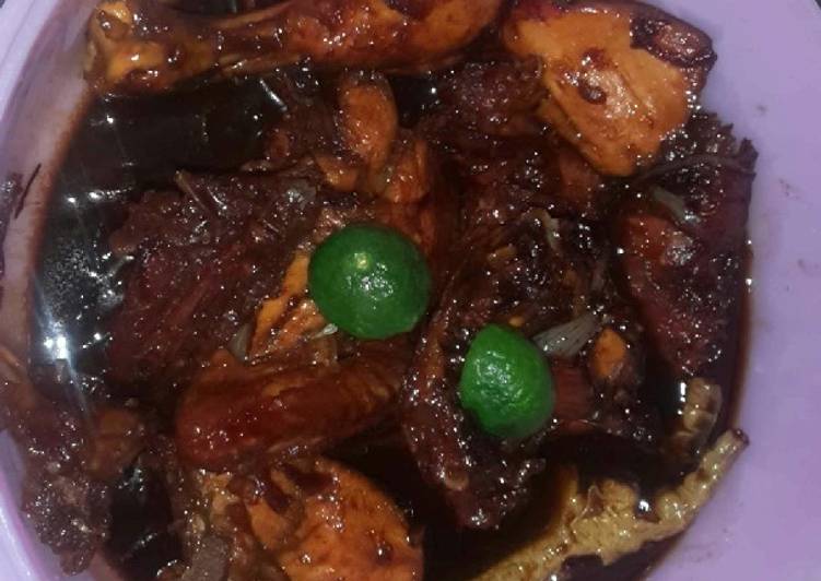Ayam kecap mentega jeruk limau