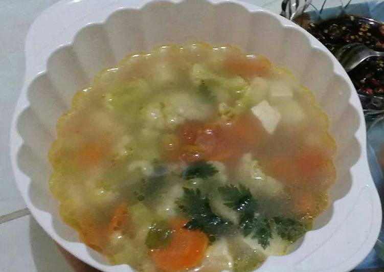 Sup Tahu (Masak di ricecooker)